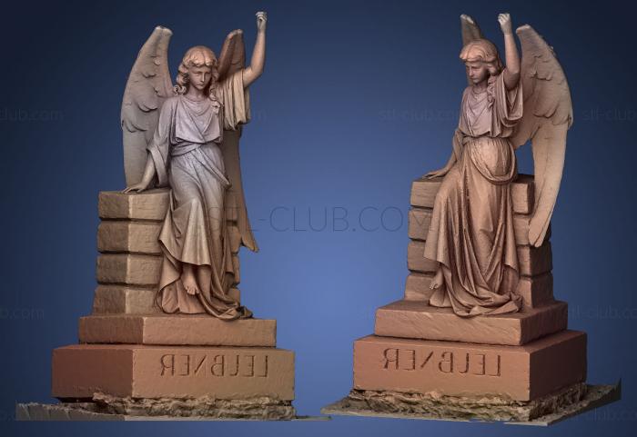 3D model angel with hand (STL)